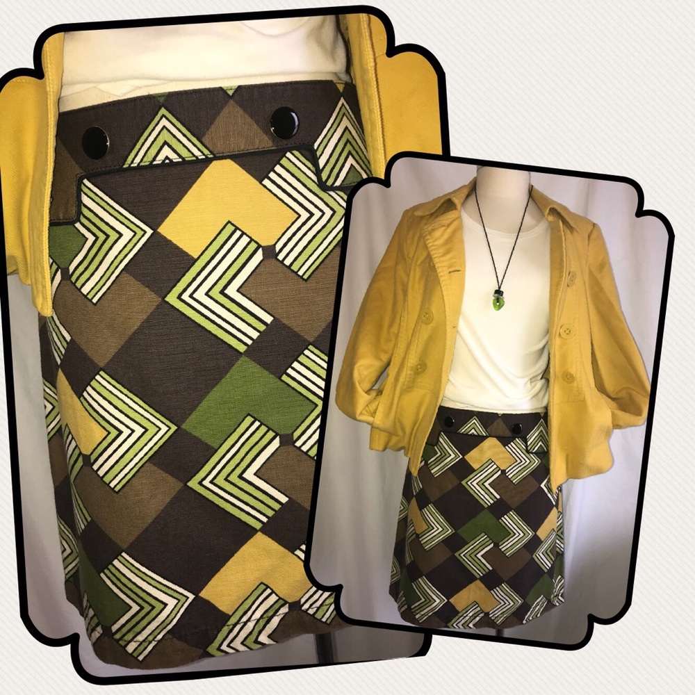Ann Taylor loft multicolored skirt